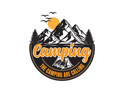 Camping T-shirt Design apparel