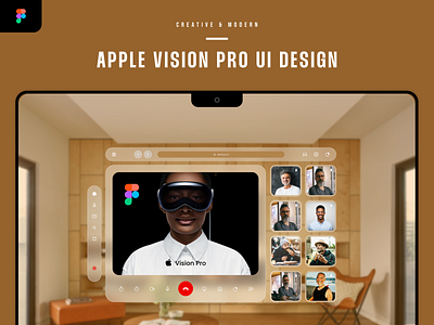 Apple Vision Pro UI Design apple vision pro ar ui designs vision pro ui design vr vr ui design xr