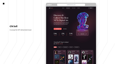 NFT sell graphic design ui