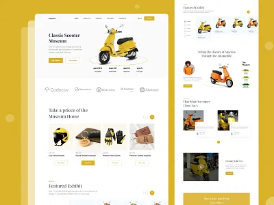 RideHub - Auto mobile website design automobile landing page automobile website bike accessories car website dart bike website header design home page design illustration motor bike product page design transport landing page ui ux