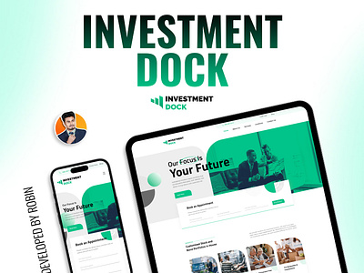 Investment Dock Website css design elementor elementor expert html investment javascript php ui web design website develepment wordpress wordpress developer