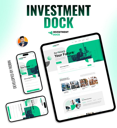 Investment Dock Website css design elementor elementor expert html investment javascript php ui web design website develepment wordpress wordpress developer