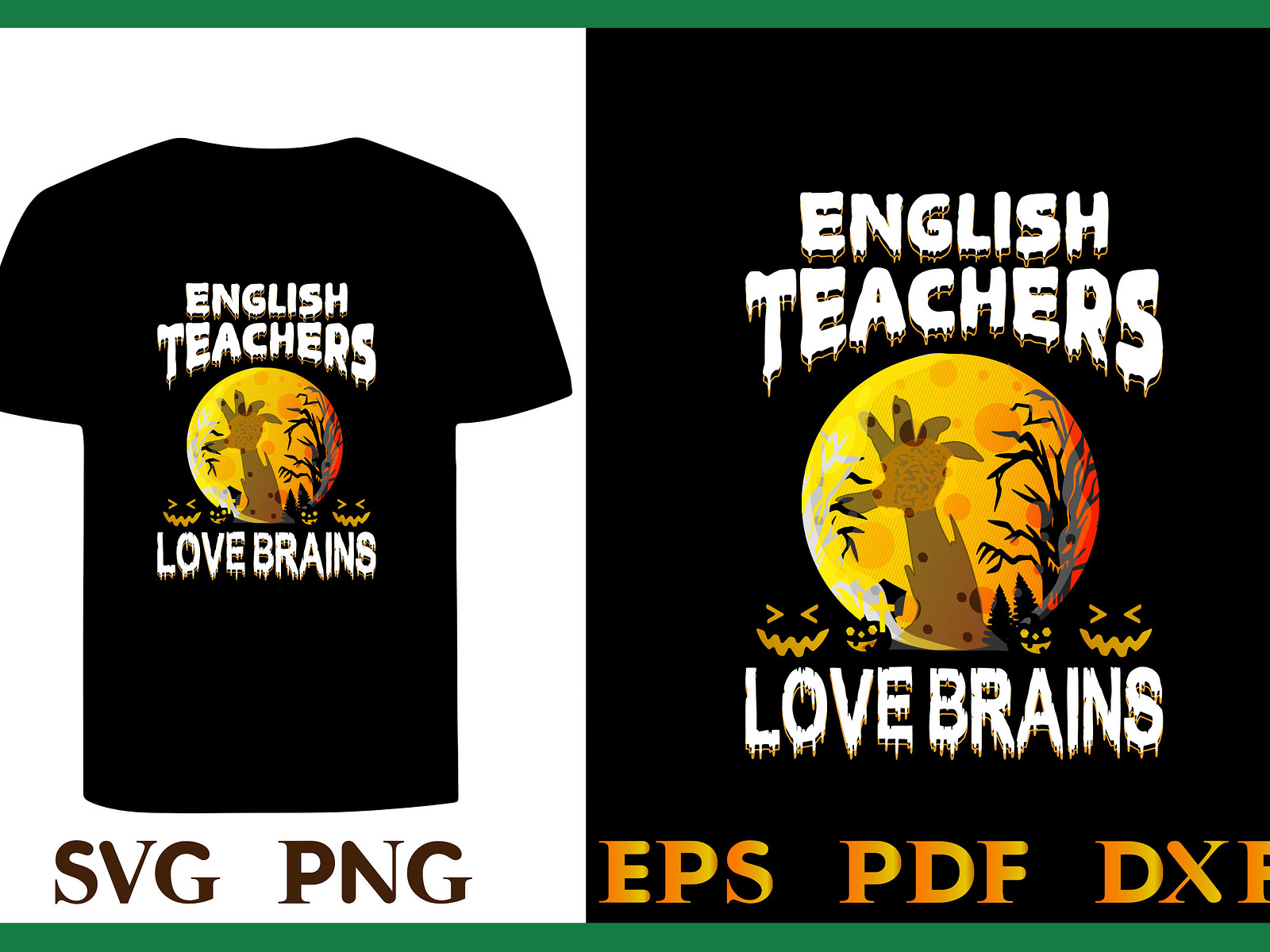 English Teachers Love Brains SVG T Shirt by CreativeDesignShop on Dribbble