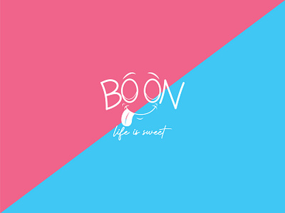 Logo for BooN, life is sweet, food logo, food company 3d animation branding design food company food logo graphic design illustration logo logo branding logo maker motion graphics ui vector