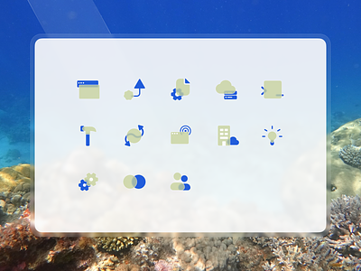 Icons 🐠 glass morphic icon design icon set icons
