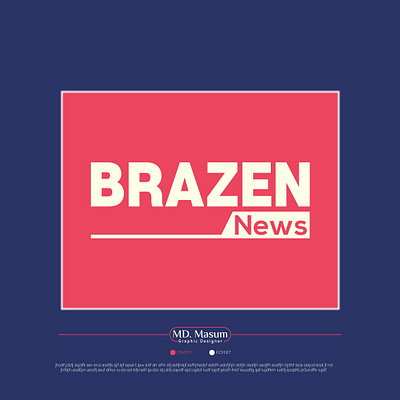 Brazen News Design adobe illustrator adobe photoshop animation branding design graphic design illustration log design logo motion graphics vector vector design