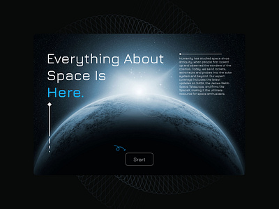 Space Exploration Web Design design ui ux