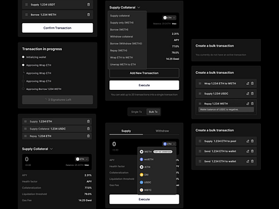 Modals blockchain components crypto dark degens drop menu form list input menu modal pop up web design web3