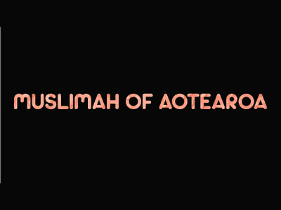 Muslimah Of Aotearoa Logo design graphic design logo