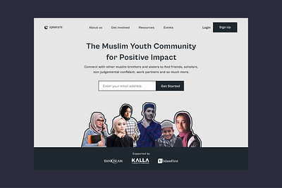 Islamic Community Hero Section hero section islamic muslim ui ux