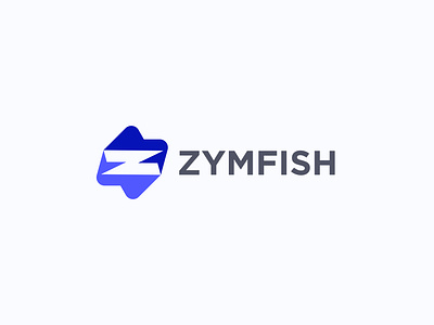 Modern Z Letter Zymfish Logo Design brand brand identity branding creative z logo design fish logo fish logo design graphic design gym logo gym logo design illustration logo logo design modern logo modern z logo z z logo z logo design zym logo zymfish logo