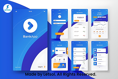 Mobile App UI & UX Design for Android & iPhone Made By Letsol. app branding design graphic design illustration logo typography ui ux vector