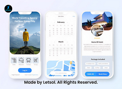 Mobile App UI & UX Design for Android & iPhone Made By Letsol. app branding design graphic design illustration logo typography ui ux vector