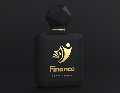 Perfume Black Bottle PSD Logo Mockup branding graphic design logo mockup perfume bottle