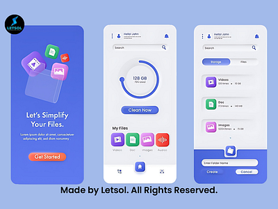 Mobile App UI & UX Design for Android & iPhone Made By Letsol. app branding design graphic design illustration logo typography ui ux vector