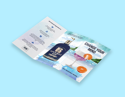 GIN TRI-FOLD BROCHURE DESIGN bifold brochure brochure digital brochure drink brochure flyer trifold