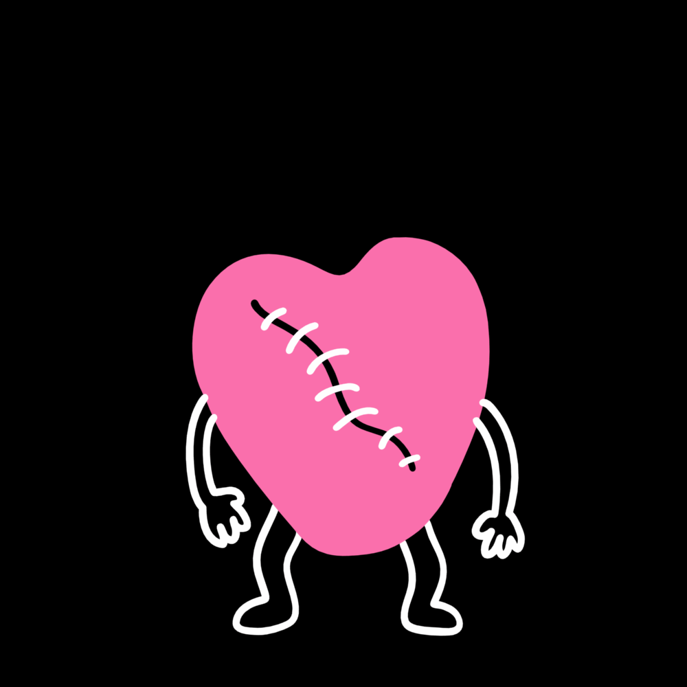 OPEN HEART 2d animation cartoon character design frame framebyframe fun gif handdrawn heart illustration loop