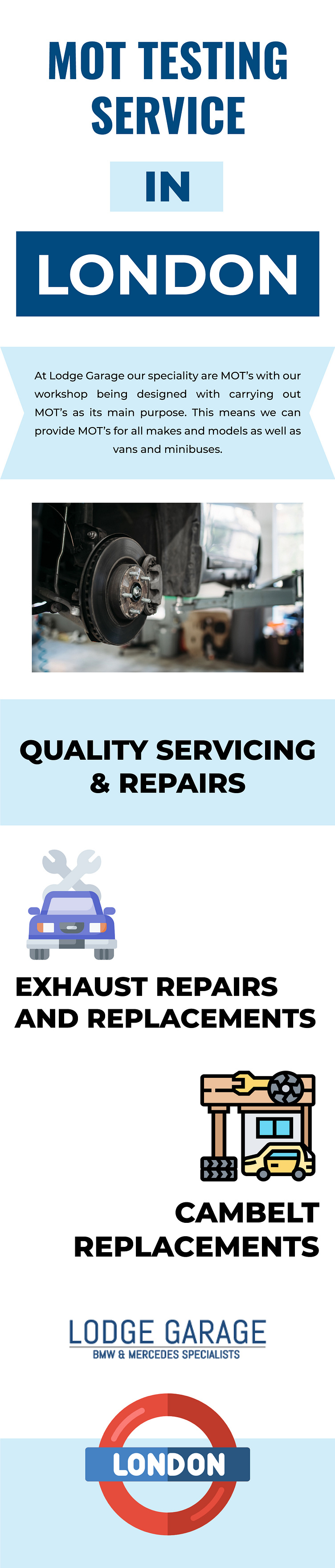Mot Testing Service North London by Lodge Garage on Dribbble