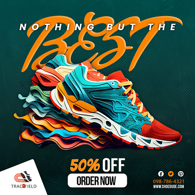 Sport Shoe Digital Ad Mockup graphic design