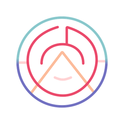 Circles of Creativity: A Minimalist Masterpiece branding colorful graphic design logo minimal simple