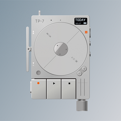 TP-7 Field Recorder 3d graphic design ui