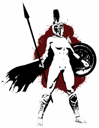 Pride of the Legionnaires blood character contrast historical vector