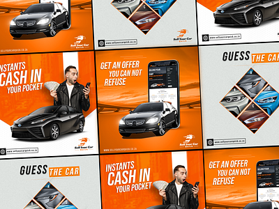 Car Ads | Instagram Post | Social Media Ads banner design car landingpage car manipulation car rental carousel ads concept creative design elegant facebook ads gradient graphic design instagram post modern design rent car social media design typography web banner