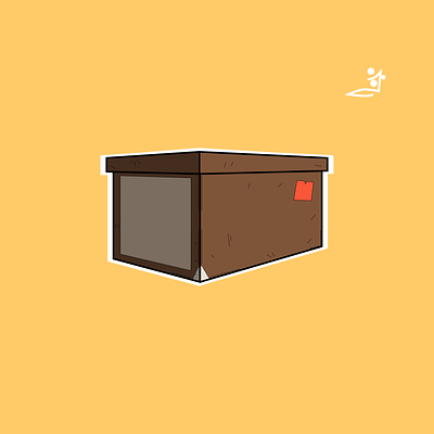 Cardboard Box Vector Art 2d art cardboard box game art icon design illustration product design ui vector illustration