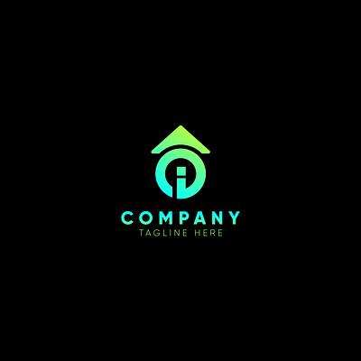 Simple and creative i logo design and home logo. modern