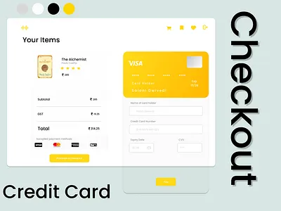DAILY UI: 002 - Credit Card Checkout branding checkout page credit card typography ui