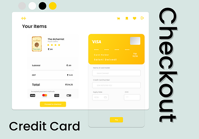 DAILY UI: 002 - Credit Card Checkout branding checkout page credit card typography ui