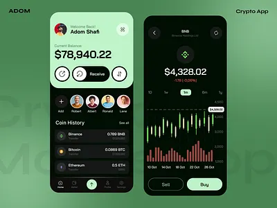 Crypto Exchange App app app design app ui bank app banking app crypto app crypto exchange app design finance app ui ux wallet app web3