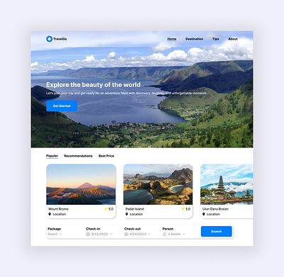 TravelGo - Travel Landing page