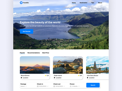 TravelGo - Travel Landing page