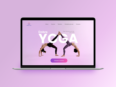Website for Yoga Studio figma health meditation pagedesign sport studio ui webdesign yoga yogaillustration