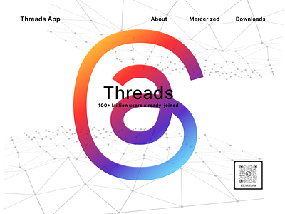 Threads | Instagram | Landing page | app blogs branding challenge design instagram landingpage logo media socialapp threads ui webpage