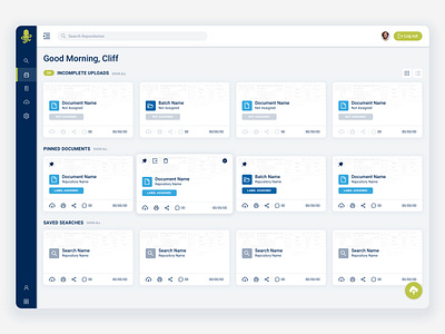 InDex Home Dashboard dashboard ui ux