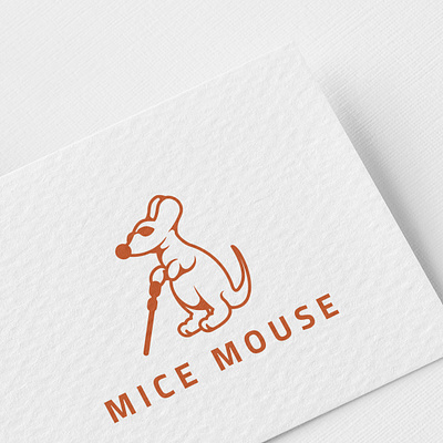 Mice Mouse Logo Design Template wing