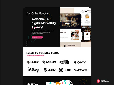 Digital Marketing Agency Website Concept branding clientsuccess
