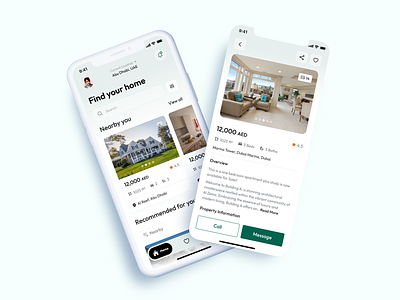 Real Estate Mobile App android app booking clean design design home house iso minimal mobile mockup morden realestate tranding trending in 2023 trending in 2024 ui uiux ux