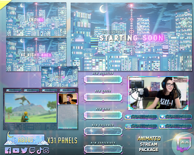 Cute Animated Twitch Overlays ⭐ Sailor Moon Stream Overlays 3d animation anime anime twitch overlay cute cute twitch overlays graphic design kawaii twitch overlay motion graphics sailor moon stream graphics stream overlays streaming twitch twitch overlays twitch pack