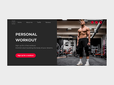 Landing page design for a fitness trainer branding corporate website design design site designsite graphic design landing page landingpage structure structure website ui uidesign ux ux ui web design website design websitedesign вебдизайн вебсайт лендинг