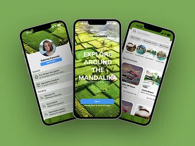 theMandalika app illustration ui ux