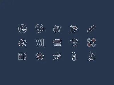 Crafting Custom Icons: Elevating Web Design 🎈 branding custom icons design fish graphic design icon icon designer icon pack icon set iconography icons illustration outline pack salmon symbol ui ux vector water