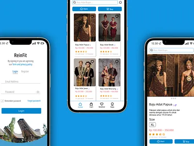 ReinFit app design ui ux