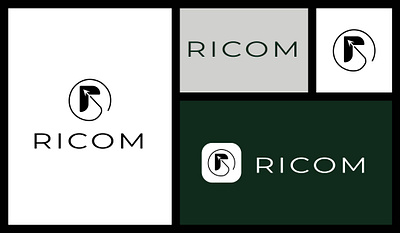 Ricom start-up logo branding graphic design logo