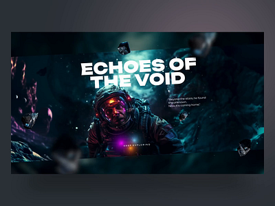 Beyond The Void Parallax Hero With Particles animation hero image motion parallax particles slider slider plugin slider revolution template ui void wordpress wordpress slider