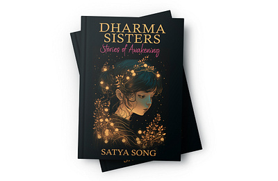 DHARMA SISTERS STORIES OF AWAKENING anime book bookcover branding cover design graphic design kindle logo motion graphics