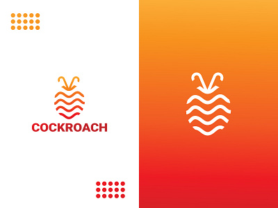 modern cockroach logo design branding cockroach design education graphic design illustration logo logo design logocockroach minimalist logo