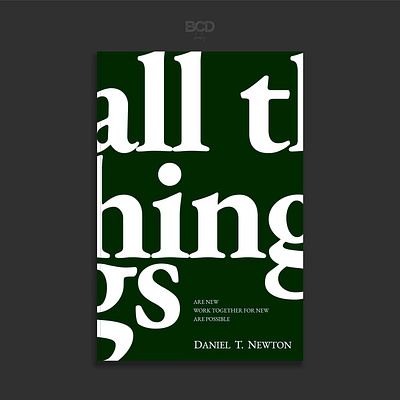 All Things bcd book bookcover cover design